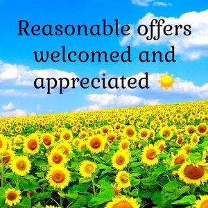 I’m open to Reasonable offers and Bundle offers